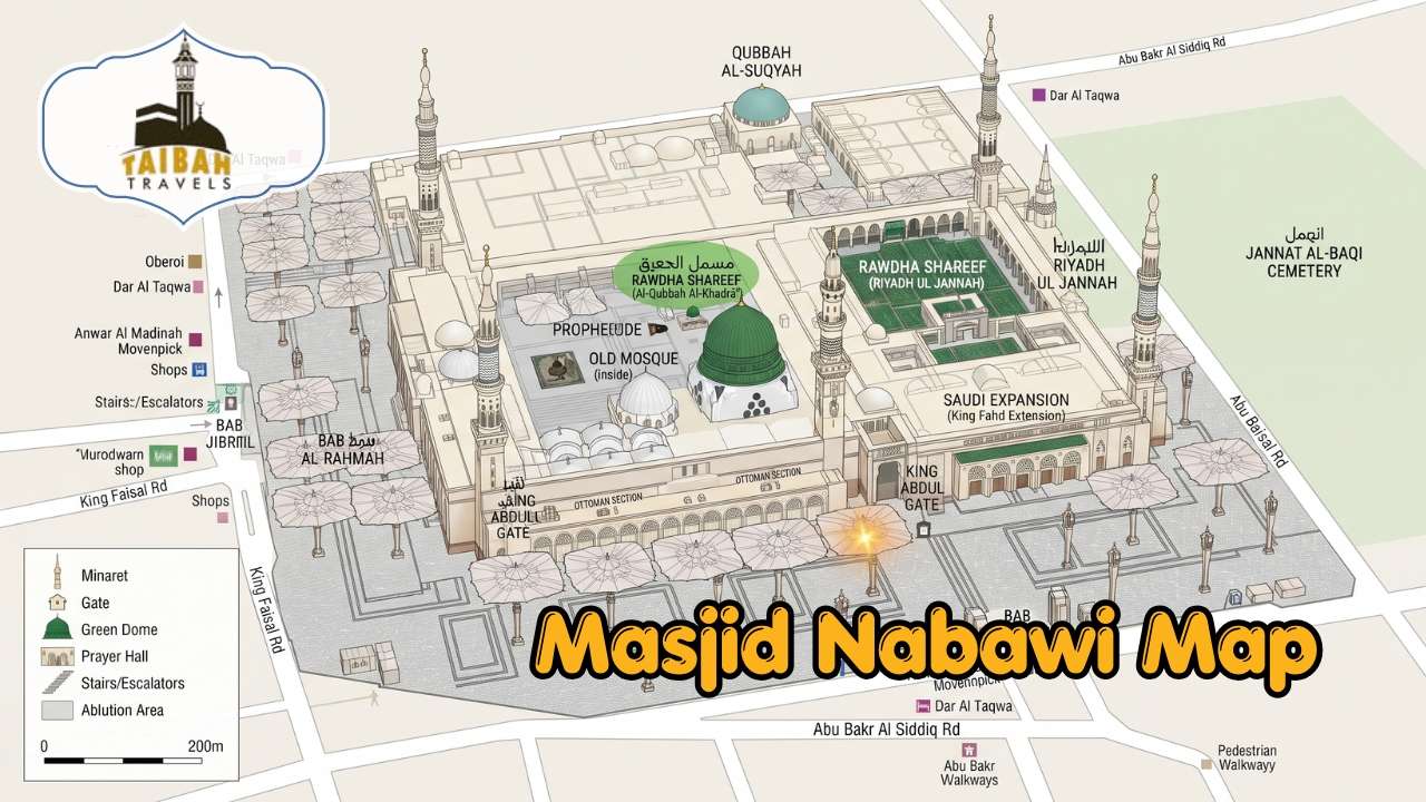 Masjid Nabawi Map Guide for a Smooth Umrah Journey